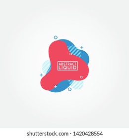 set of colorful fluid abstract geometric shapes with lines and dots for backdrops and banners.