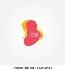 set of colorful fluid abstract geometric shapes with lines and dots for backdrops and banners.