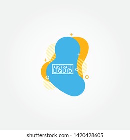 set of colorful fluid abstract geometric shapes with lines and dots for backdrops and banners.