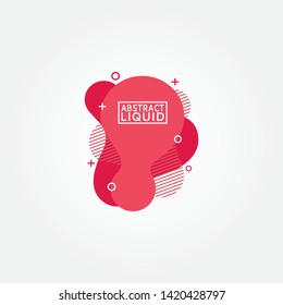 set of colorful fluid abstract geometric shapes with lines and dots for backdrops and banners.