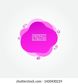 set of colorful fluid abstract geometric shapes with lines and dots for backdrops and banners.