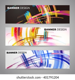 Set of colorful Flyer, Brochure Design Templates.