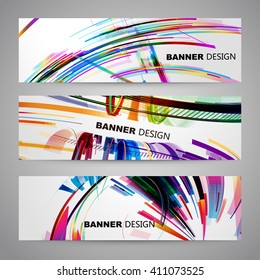 Set of colorful Flyer, Brochure Design Templates.