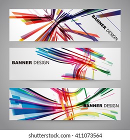 Set of colorful Flyer, Brochure Design Templates.