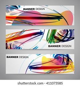 Set of colorful Flyer, Brochure Design Templates.