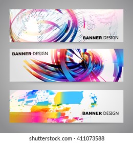 Set of colorful Flyer, Brochure Design Templates.