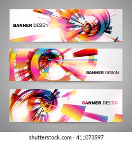 Set of colorful Flyer, Brochure Design Templates.