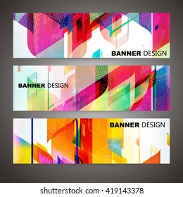 Set of Colorful Flyer, Brochure Design Templates.