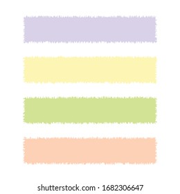 Set Colorful Frame Banner. Watercolor. Vecor 