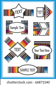 Set of colorful Frame for your text