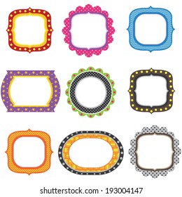 Set Colorful Frames Design - Illustration