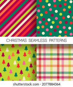 Set of colorful geometric elements pattern for christmas and new year holidays.