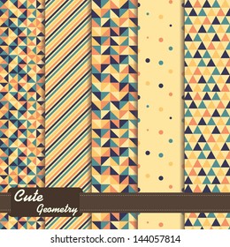 set of colorful geometric patterns