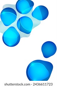 Conjunto de formas y líneas redondeadas geométricas coloridas. Fondos abstractos para papel pintado, tarjetas de visita, cubierta, cartel, banner, folleto, encabezado, sitio web. Ilustración vectorial.