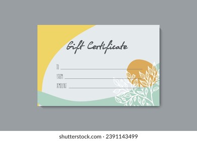Set of colorful gift cards template. Modern style vector illustration of flowers for saloon, gallery, spa, shop. Gift voucher	
