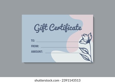 Set of colorful gift cards template. Modern style vector illustration of flowers for saloon, gallery, spa, shop. Gift voucher	

