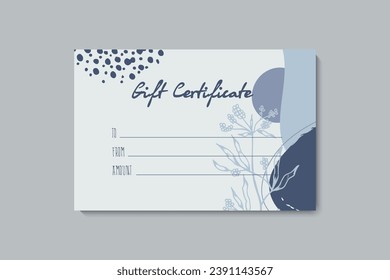 Set of colorful gift cards template. Modern style vector illustration of flowers for saloon, gallery, spa, shop. Gift voucher	
