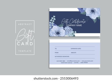 Set of colorful gift cards template. Modern style vector illustration of flowers for saloon, gallery, spa, shop. Gift voucher
