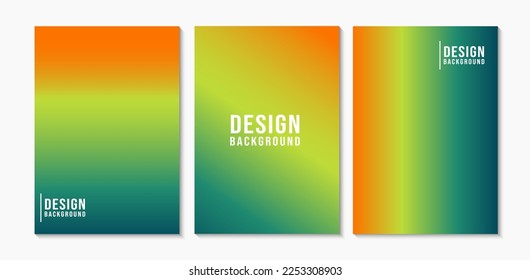 Conjunto de fondo abstracto de degradado colorido.