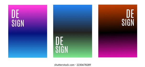 Set Of Colorful Gradient Background. Suitable For Banner, Ads, Social Media Post, and Wallpaper.