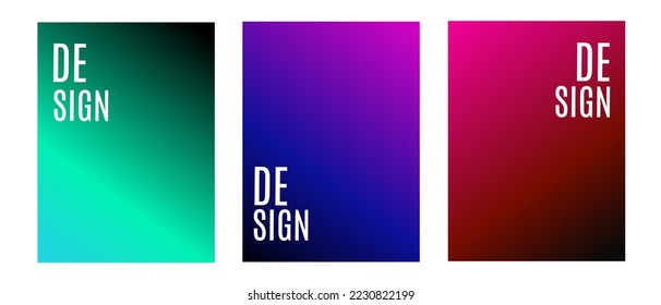 Set Of Colorful Gradient Background. Suitable For Banner, Ads, Social Media Post, and Wallpaper.