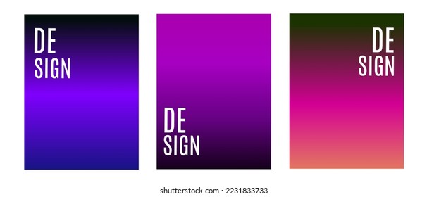 Set Of Colorful Gradient Background. Suitable For Banner, Ads, Social Media Post, and Wallpaper.