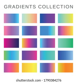 Set of colorful gradients. Palette for design