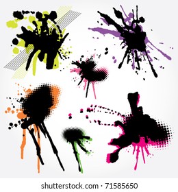 Coloridas salpicaduras