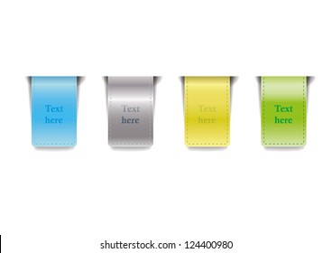 set of colorful labels, eps 10