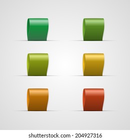 Set colorful labels. Vector illustration
