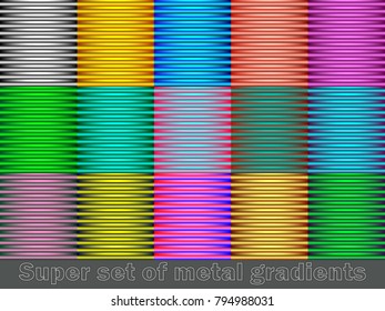 Set of colorful lines backgrounds. Easy to change colors. eps 10
