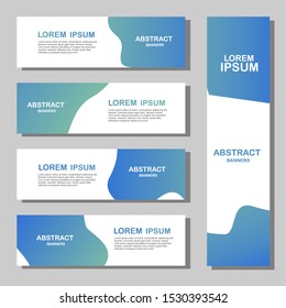 Set colorful liquid geometric shape. Futuristic trendy dynamic elements. Abstract background for social media post promotion, Sale, discount layout. Creative Paper Tag, Poster, Banner or Flyer design