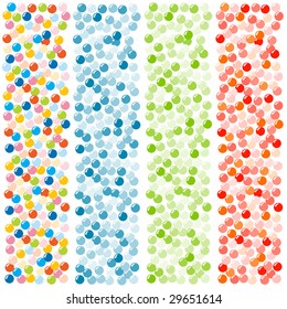 Set of colorful marble backgrounds. Vector-Illustration