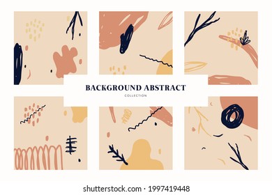 Set of Colorful Memphis Background Collection