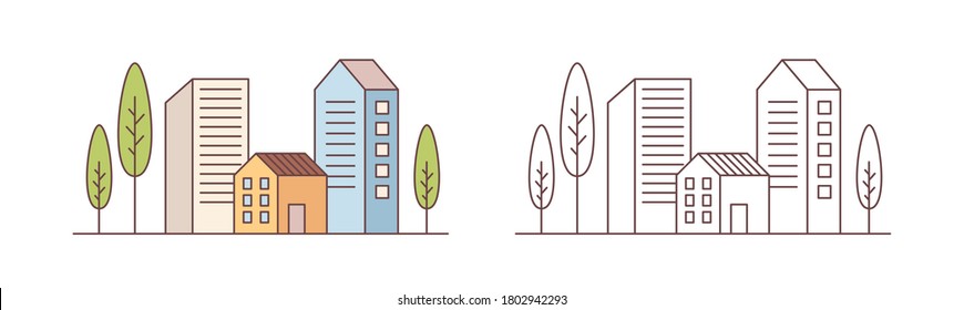 15,958 Building lineart Images, Stock Photos & Vectors | Shutterstock