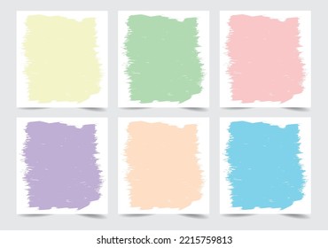 set of colorful paper background
