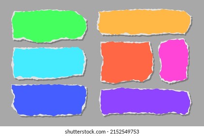 Ensemble de modèles de cadre de feuille tordue en papier coloré