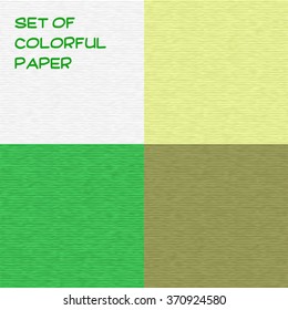 Set of colorful paper. Vector backgrounds.