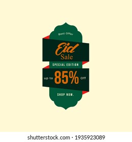 Set Colorful Ramadan Kareem Label Sale Banner, Sticker, Badge, Ads Pop Up Banner. Special Offer Eid Sale Special Edition. Islamic Promotion Vector Illustration Flat Style