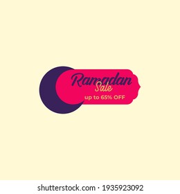 Set Colorful Ramadan Kareem Label Sale Banner, Sticker, Badge, Ads Pop Up Banner. Special Offer Ramadan Sale. Islamic Promotion Vector Illustration Flat Style