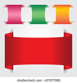 Set of colorful representing labels stickers paper banners tags vector illustration design collection.