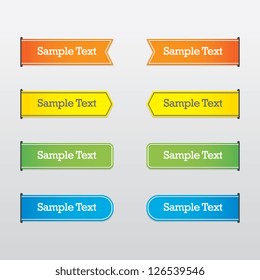 Set of Colorful Ribbons