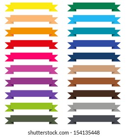 Set of colorful ribbons