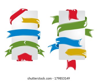 Set of colorful ribbons