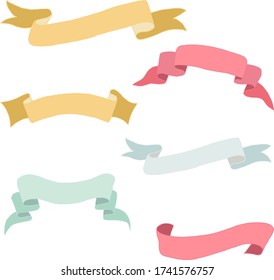 Coloridas cintas para el diseño con creatividad. Dibujo con mano del vector Ilustración EPS10