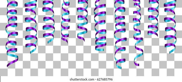 set of colorful ribbons. vector holidays fun background.
