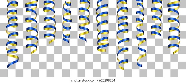 set of colorful ribbons. vector holidays fun background.