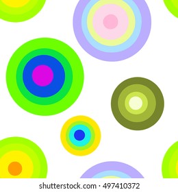 Set of colorful round, colored circles, vector illustration isolated on white background