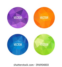 Set of colorful round logos. Geometric element. Disco ball sign. Planet illustration. Consellation image. Connected lines. Space elements.Gemstones image. Jewelry store emblem.