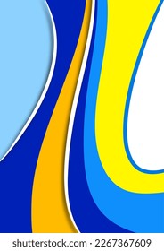 Set of colorful smooth motion abstract wave. Smooth futuristic wave lines. Business, technology message, presentation or personality. Vector illustration